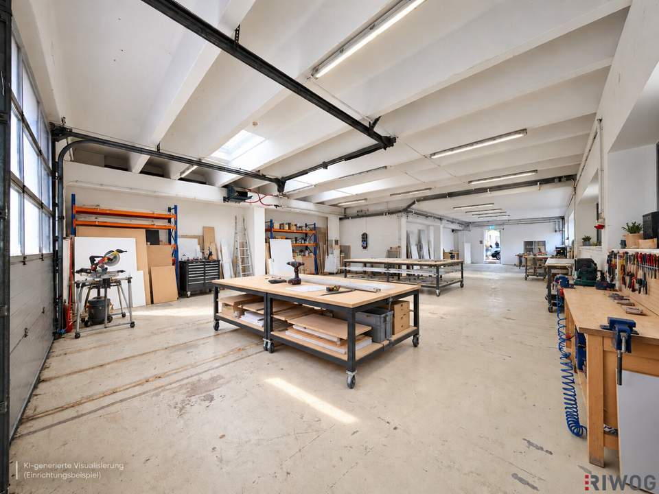 160m² ebenerdige Produktionsfläche mit Sektionaltor | ab sofort | modernes Betriebsgelände