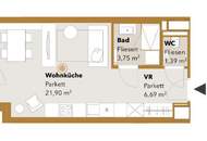 ASG IV-Qualitatives Wohnen in urbaner Lage: hochwertiger 1-Zimmer Neubauwohnung mit Balkon! Provisionsfrei