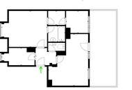 Helle 2,5-Zimmer-Wohnung mit 24 m² Dachterrasse