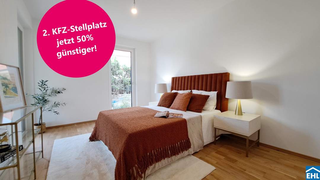 BELLA VITA - Erwerben Sie den zweiten KFZ-Stellplatz mit einem Preisnachlass von 50 %.