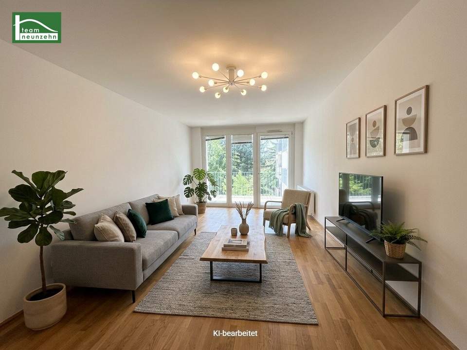Moderner Wohnkomfort in idealer Lage des 21. Bezirks - Helle 2-Zimmer-Wohnung mit Loggia, Balkon und begehbarem Schrankraum!