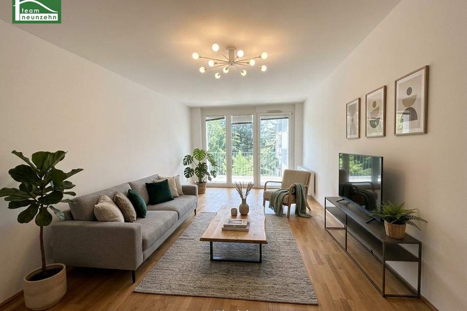 Moderner Wohnkomfort in idealer Lage des 21. Bezirks - Helle 2-Zimmer-Wohnung mit Loggia, Balkon und begehbarem Schrankraum!, Wohnung-miete, 999,00,€, 1210 Wien 21., Floridsdorf