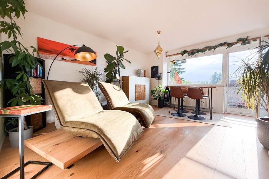 Salzburg Süd | Stilvolle 2-Zimmer-Wohnung mit Balkon, TG- und Freistellparkplatz, Wohnung-kauf, 410.000,€, 5020 Salzburg(Stadt)