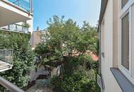 Neuwertige Zwei-Zimmer-Altbauwohnung mit herrlicher Terrasse und Loggia direkt beim Naschmarkt