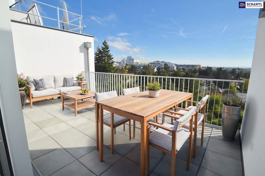 Welch perfekter Grundriss! Imposantes Penthouse mit vier Zimmer, zwei Bäder und einem grandiosen Fernblick! PROVISIONSFREI!, Wohnung-kauf, 795.000,€, 1120 Wien 12., Meidling