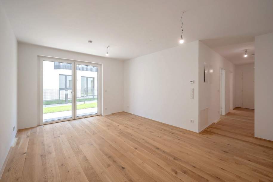 ++Der Platzhirsch++ Fantastischer 2 Zimmer Erstbezug mit Terrasse und Garten!, Wohnung-miete, 1.199,00,€, 1220 Wien 22., Donaustadt